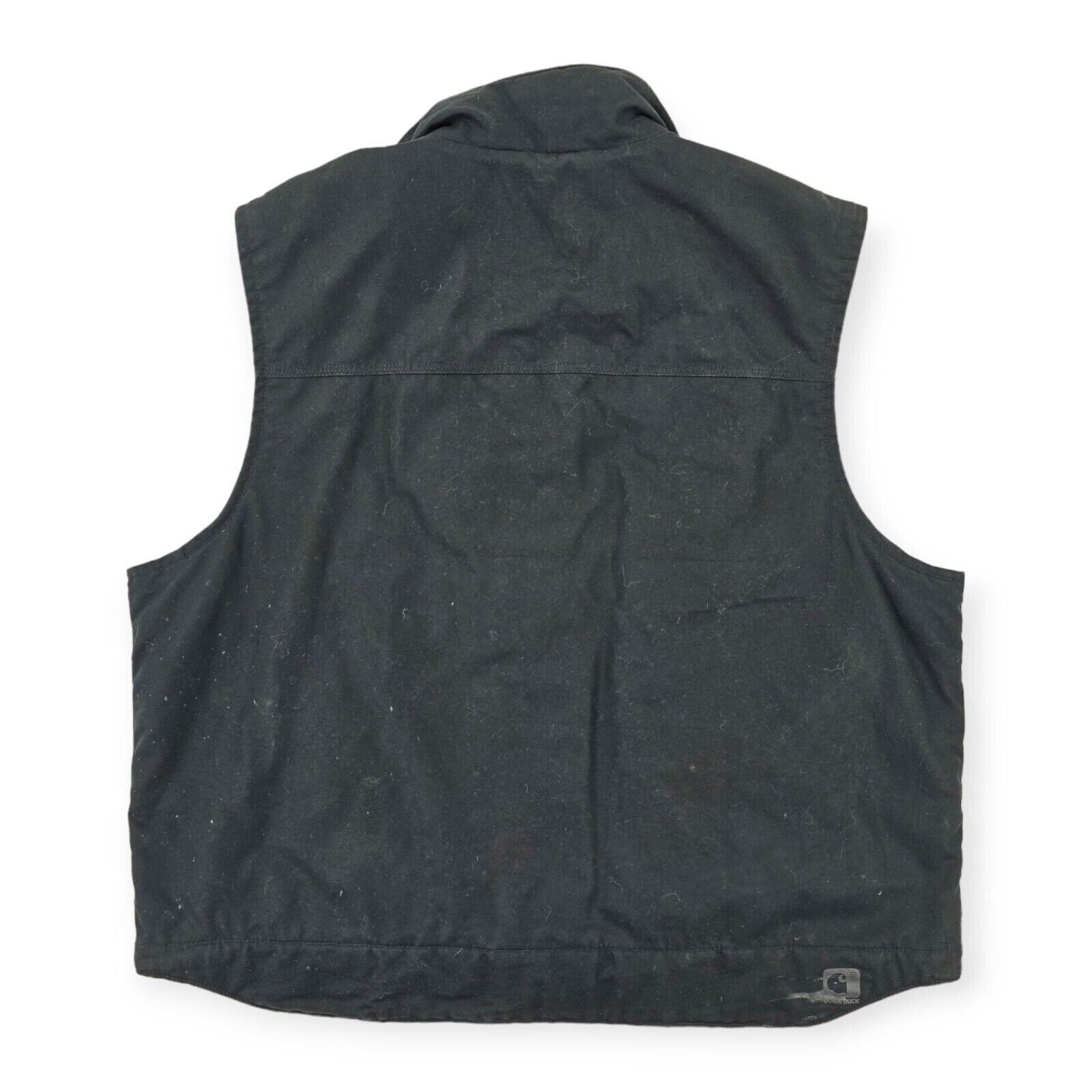 Carhartt Quick Duck ダウンベスト 2XL ブラック Carhartt Quick Duck Quilt Lined Gilet Workwear Jacket Black