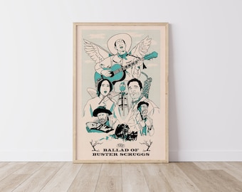 The Ballad of Buster Scruggs Poster/blue - Etsy