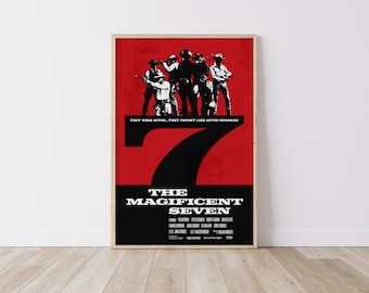 MUHDENG The Magnificent Seven Poster kamerdecoratie, artistieke poster