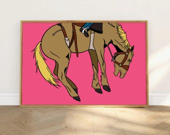 Bucking Bronco-kunstafdruk