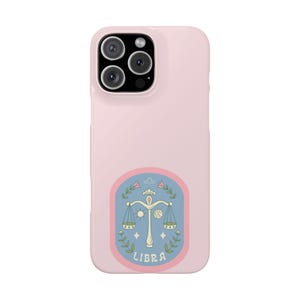 Libra Zodiac Slim Phone Case - Cute Astrology Phone Cover, Libra Gifts, Horoscope Accessory, Astrology Lover Case, Personalized Phone Cases