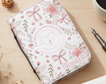 Personalized Floral Bible Cover, Christian Gift for Women
