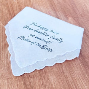 Mother of the Bride Wedding handkerchief