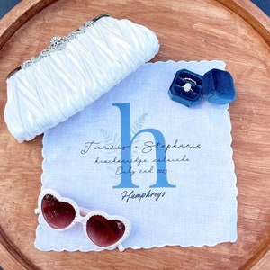 Monogram Wedding handkerchief