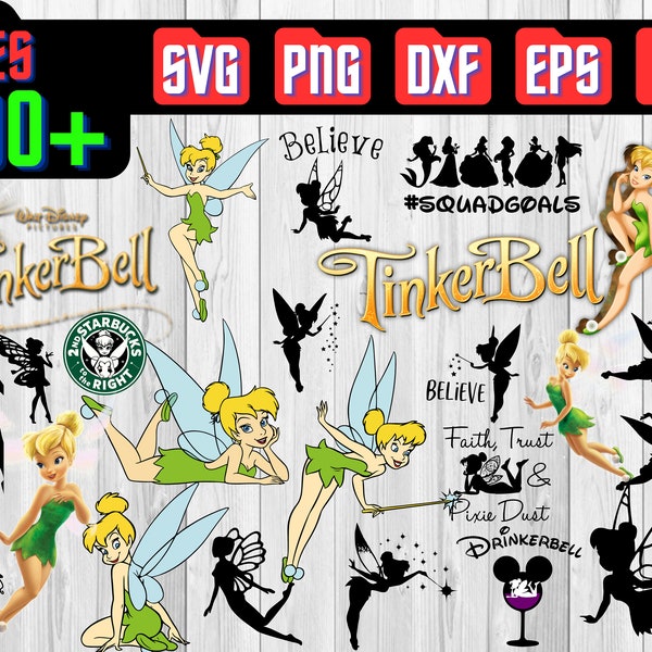 Tinkerbell SVG Bundle,Tinkerbell svg,Tinkerbell png,Tinkerbell flaying svg,Tinkerbell silhouette ,cut files,mug, Tinkerbell DIY