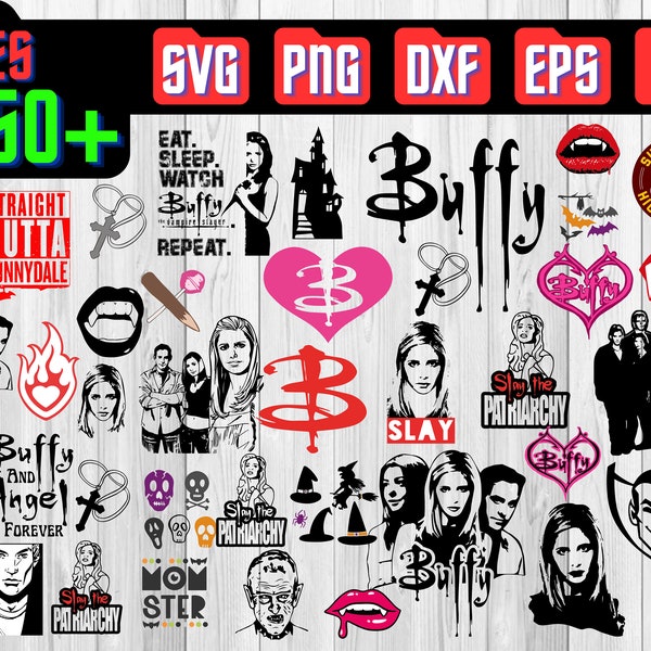 Buffy The Vampire Slayer Dateien, Buffy The Vampire Slayer SVG, Vampire Slayer, Buffy Silhouette, Buffy svg, 90er Jahre TV Serie, Clipart