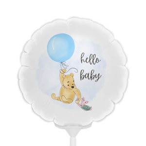 Winnie the Pooh Baby Shower Decorations, Boy Baby Shower Decorations, Pooh Balloon Decoration, Baby Shower Center Piece, Table Decoration