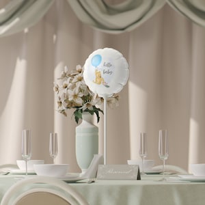 Winnie the Pooh Baby Shower Decorations, Boy Baby Shower Decorations, Pooh Balloon Decoration, Baby Shower Center Piece, Table Decoration