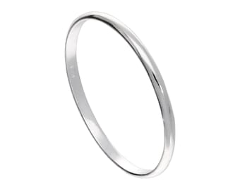 Small Sterling Silver 1mm Plain Stacking Ring - Stacking Ring Set - Simple Wedding Band - Engagement Ring Design - Plain Stacking Ring