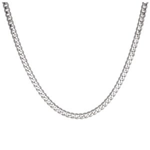 Collier chaîne à maillons gourmette en argent sterling - Aspect superposé épais, 18 pouces