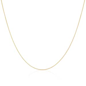 Gold Plated Sterling Silver Foxtail Chain - 14-22 Inches