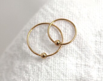 Anneau De Nez (Nose Ring) En Or Jaune 9 Carats - Bijou Neuf Avec Étiquettes | Piercing De Qualité