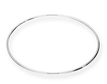 Delikatna bransoletka ze srebra próby 925 – minimalistyczna bransoletka typu stack (65 mm)