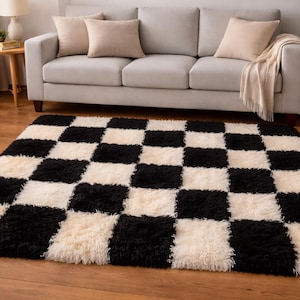 Tapete de luxo feito à mão em patchwork de pele de carneiro genuína, macio e fofo, 180 x 120 cm