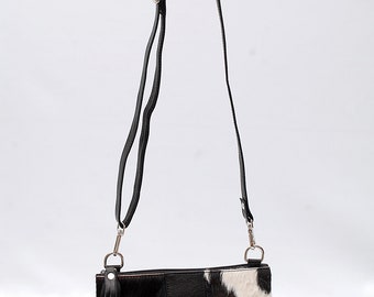 100% Real Cowhide Leather Cross body Purse Handbag & Long Shoulder Bag SB-106