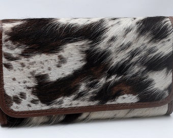 100% Real Cowhide Wallet Real Leather Hair ON Western Ladies Purse W-224