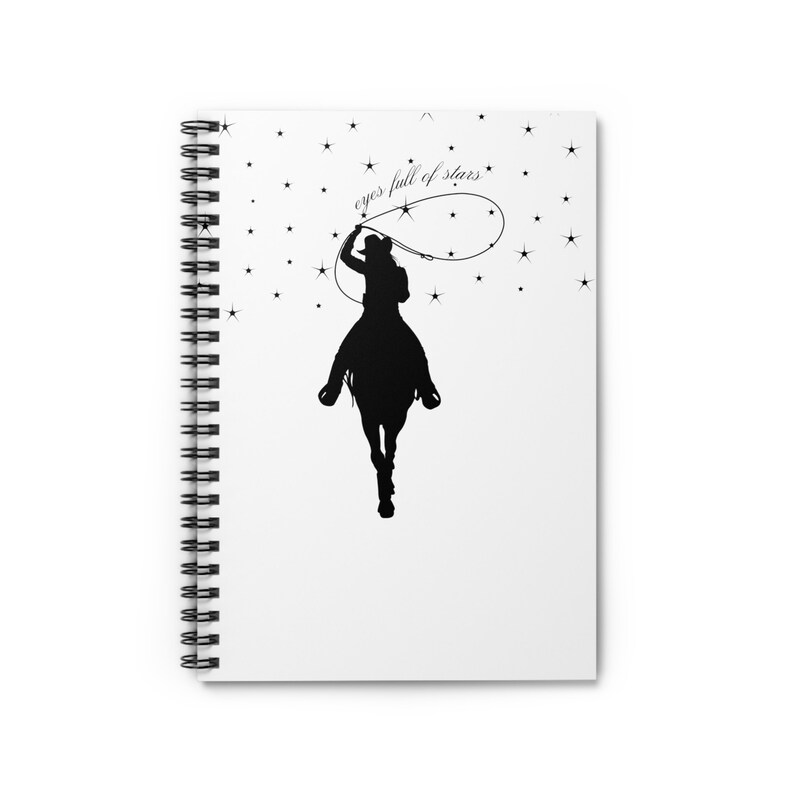 Coastal Cowgirl Spiral Notebook - Ruled Line | Featuring Taylor Swift lyrics "eyes full of stars" | perfect for school or work image 2