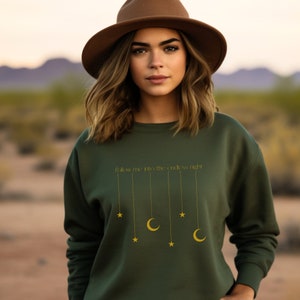Lord Huron Night Crewneck Sweatshirt | Follow me into the endless night sweatshirt, perfect gift for Lord Huron fans, cozy fall