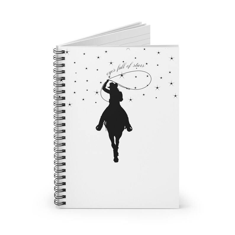 Coastal Cowgirl Spiral Notebook - Ruled Line | Featuring Taylor Swift lyrics "eyes full of stars" | perfect for school or work image 3