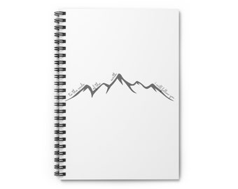 Unique Christian Notebook | Perfect prayer notebook, Bible notebook, personal notebook | White spiral lined notebook or journal, Ideal gift