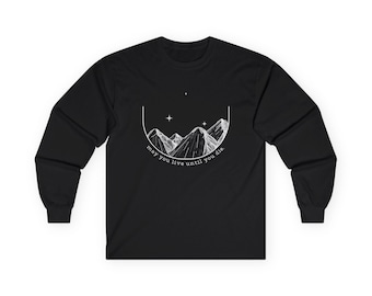 Lord Huron Langarm T-Shirt, Unisex Outdoor Shirt, gemütliches Grafik T-Shirt, Geschenk für Naturliebhaber, Reisebekleidung, Wanderausrüstung