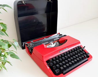 ABCポータブル - 実用タイプライター、1960年、ケース付き - Etsy 日本