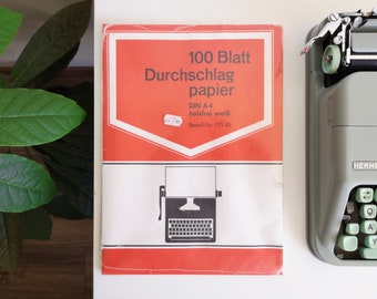 Vintage Schreibmaschinenpapier aus den 70ern, ungeöffnet Satz à 100 Blatt