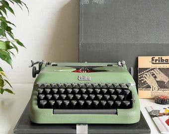 Typewriter Erika 10 - 1950, Professionally maintained. Working, Like New.