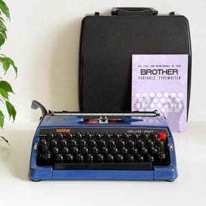 Brother Deluxe Blue Typewriter - Etsy