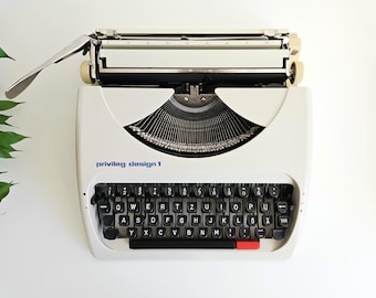No US Import Fees | Privileg - working manual portable typewriter, 1980, Fully Serviced
