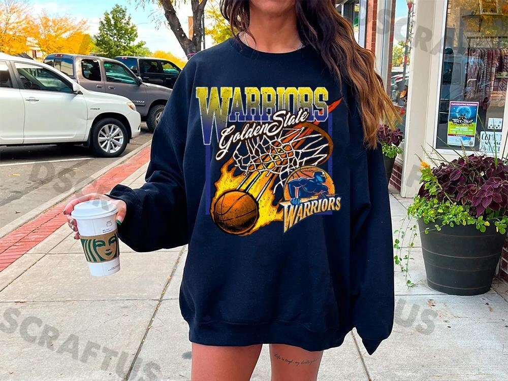 Golden State Warriors 90's Kente Team Letter Hoodie