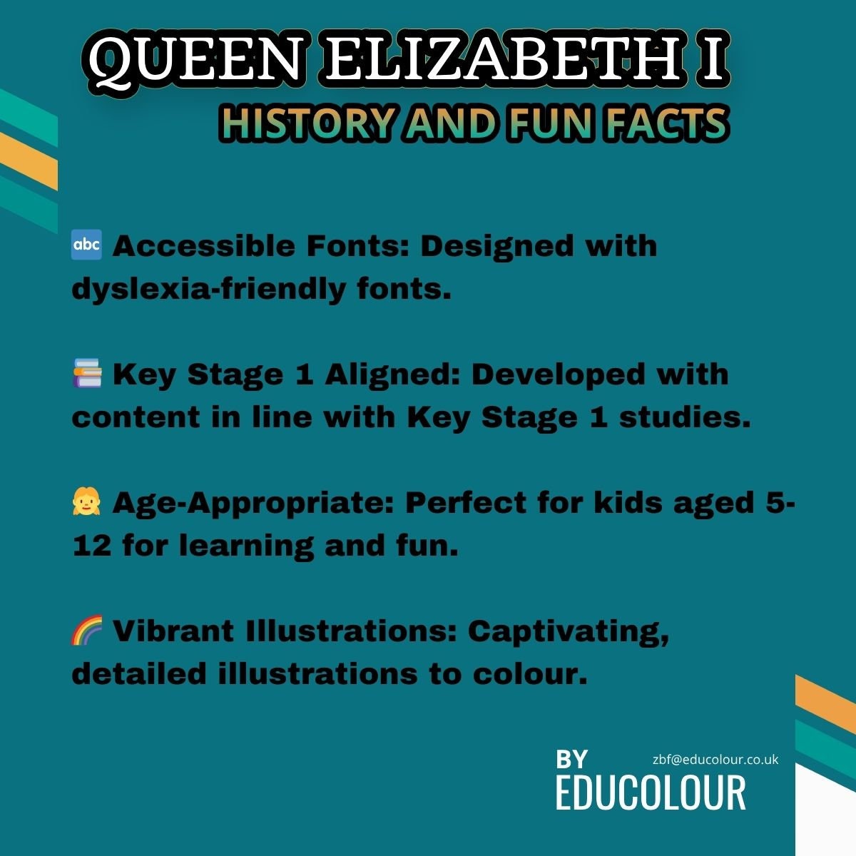 Queen Elizabeth 1 History and Fun Facts Fun Educational Digital