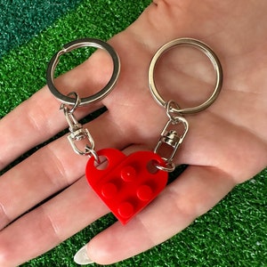 Red LEGO Heart Keychain Set Authentic LEGO Bricks, Matching Friendship,  Valentine's, Couples, BFFs, Mother's Day SYDNEY, Australia -  Italia