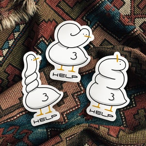 Neck Pain Ducky Sticker | Water Bottle Sticker | Laptop Sticker