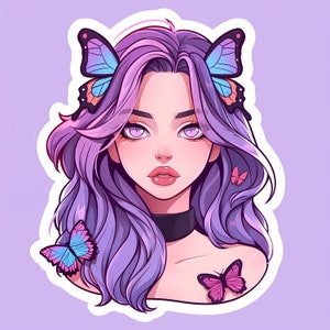 Custom Profile Icon für Twitch, Charakterportrait, Illustration für Social Media, Twitch, Twitch