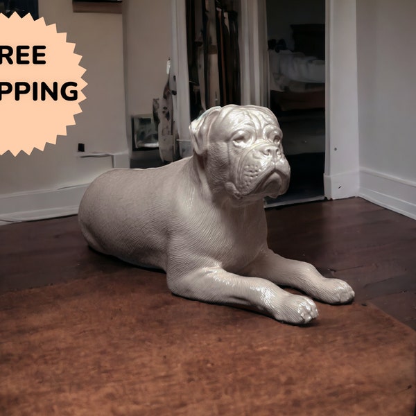 Miniature American Bulldog 3D Printed Model for Diorama or Railroad Display or Dollhouse Many Scales