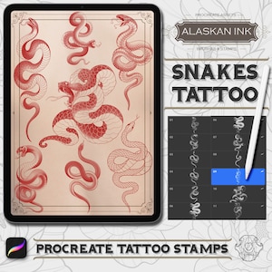 Snakes Procreate Brushes Volume 1 - Procreate Brushset for iPad