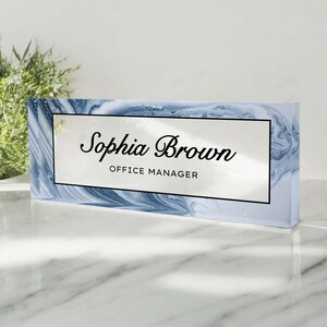 Desk Name Plaque, Custom Name Plate for Desk, Teacher Name Plate, Desk Name Plate, Teacher Acrylic Block, Office Desk Sign,Custom Name Plate