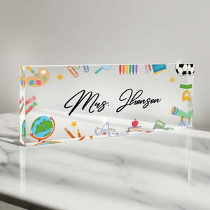 Teacher Gifts Personalized, Teacher Appreciation Gifts, Custom Teacher Sign, Teacher Desk Name Plate, Gifts For Teacher, Teacher Name Sign