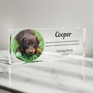 Pet Memorial Gift, Pet Memorial Keepsake, Pet Bereavement Gift, Dog Cat Loss Sympathy Gift, Custom Pet Memorial Sign, Dog Remembrance Gift