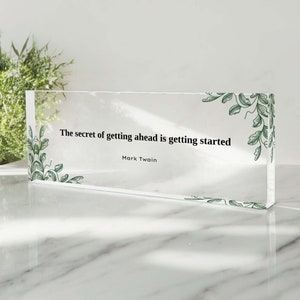 Custom Quote Sign, Personalized Quote, Motivational Quotes, Mindfulness Gift,Brainy Quote,Motivational Saying,Unique Custom Office Accessory