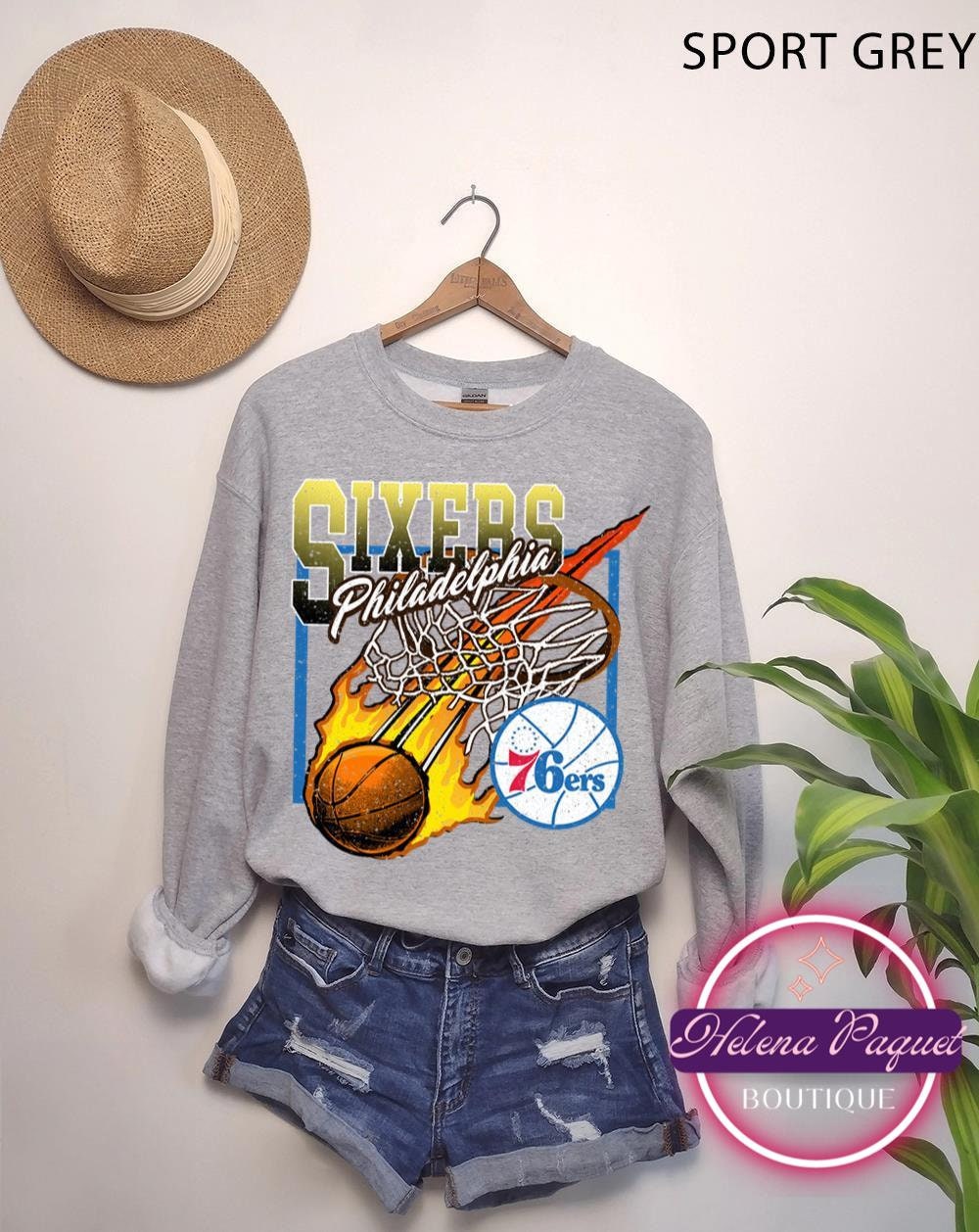 90s Philadelphia Sixers 76ers NBA Basketball t-shirt Youth Small