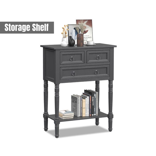 Living Room Side Table With Drawers - Etsy