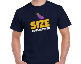 Size Does Matter Emoji Cotton T-Shirt