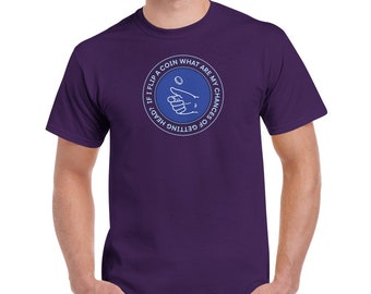 If I Flip A Coin What Are My Chances Of Getting Head Cotton T-Shirt