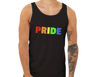 Pride Colorful Cotton Tank Top: Modern Fit Vest