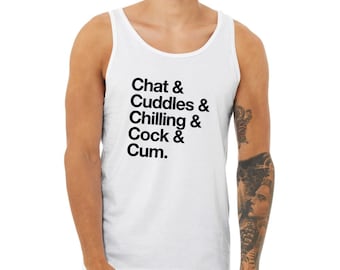 A Good Night In Helvetica Cotton Tank Top Vest