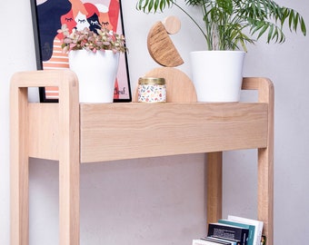 Console d'entrée en bois massif