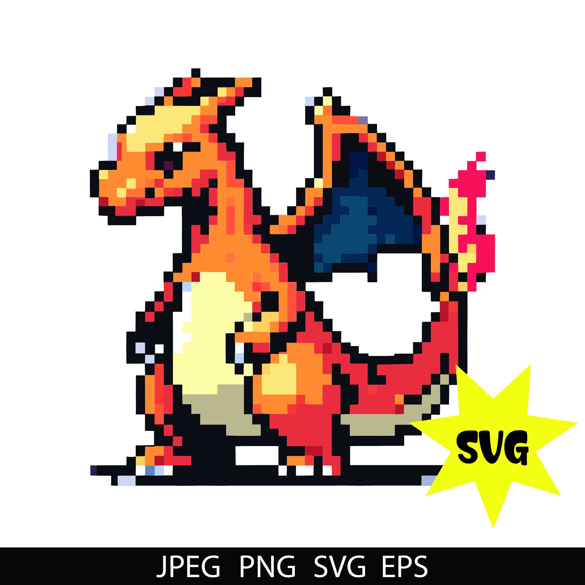 Mega Charizard X : r/PixelArt