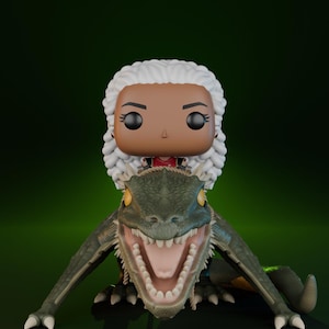 Custom Pop of Lady Laena Velaryon riding Vhagar.